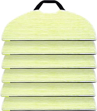 6 Pack Mop Pad for Shark AV2610WA / RV2620WD / RV2610WA / RV2410WD Robot Vacuum, Microfiber Sonic Mopping Pad Replacement Accessory