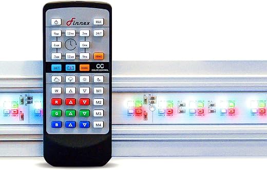 Finnex Planted Plus True 24/7 + HLC Aquarium LED Light, Automated Full Spectrum Fish Tank Light, True 660nm Deep Red Plant...