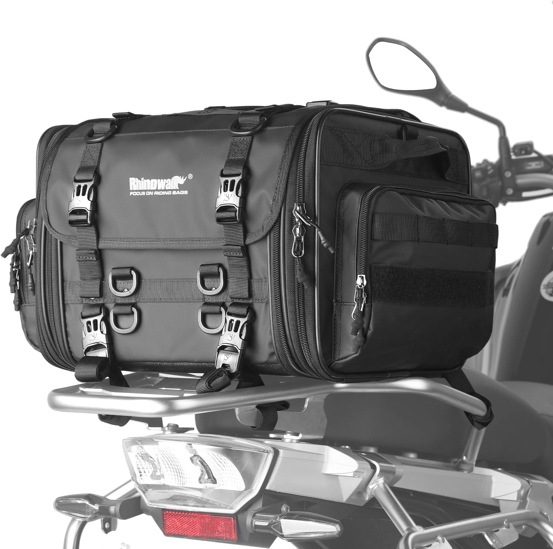 Rhinowalk Motorcycle Saddle Bag/Tail Bag/Seat Bag Universal