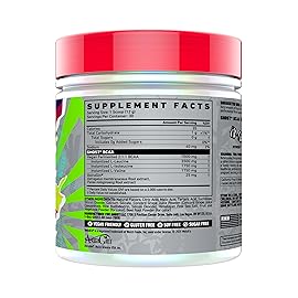 GHOST BCAA Powder Amino Acids Supplement, Welch\'s Grape-Cran - 30 Servings - Sugar-Free Intra, Post & Pre Workout Amino Powder & Recovery Drink, 7G BCAA