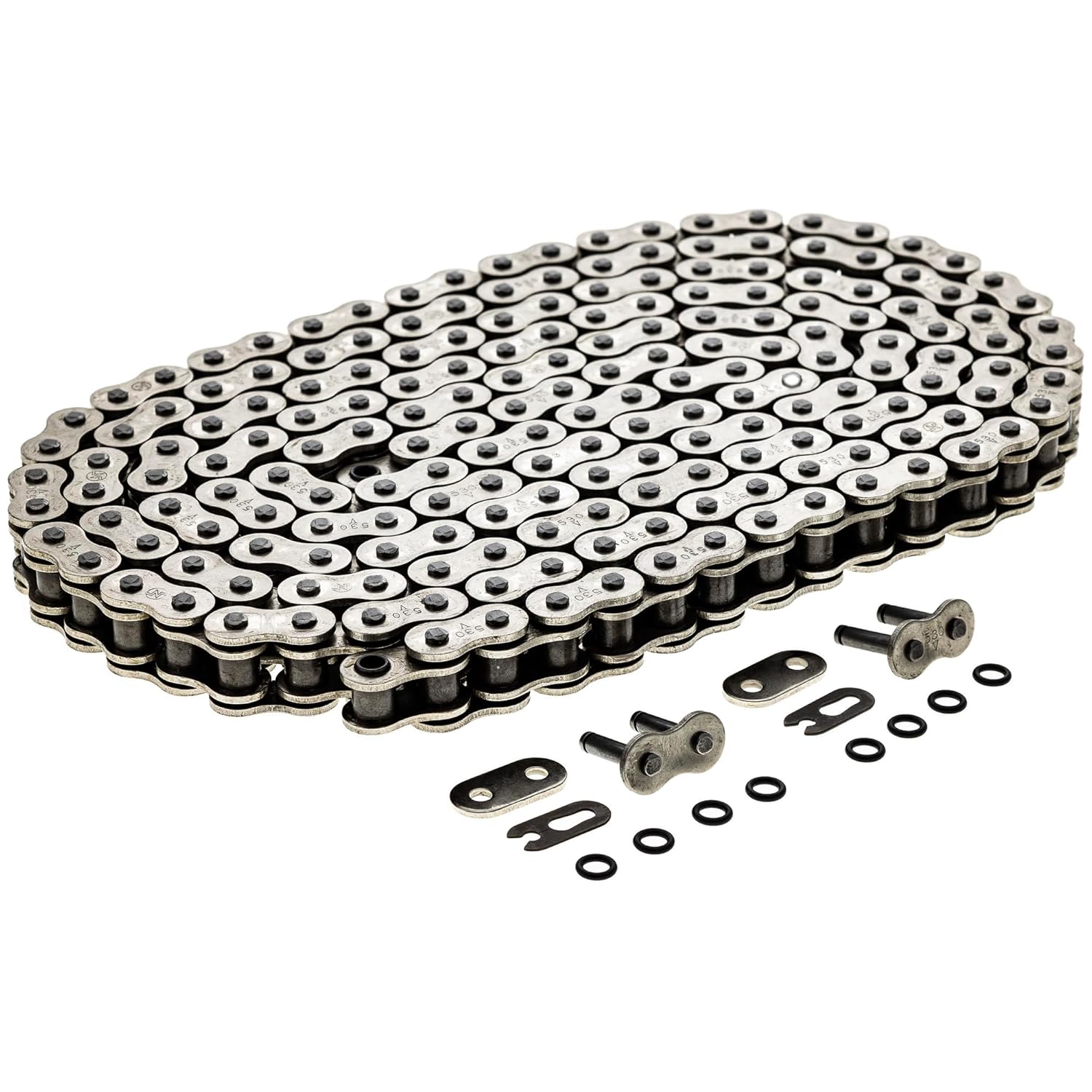 NICHE 530 O-Ring Motorcycle Drive Chain Bulk Reel with 2 Connecting Master Link (10 Feet)