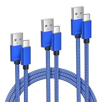 Elebase for Samsung Galaxy S26 S25 USB C Charger Cable,1.5/3.3/6.6FT 3Pack
