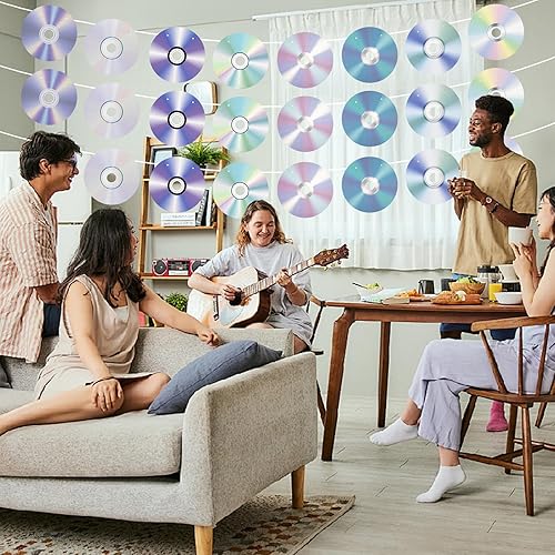 Miniatura 7 de 3 pancartas de fiesta de los años 90, pre-encordadas retro con temática de música de CD y decoración para fiestas de cumpleaños Y2k de los años 90 y