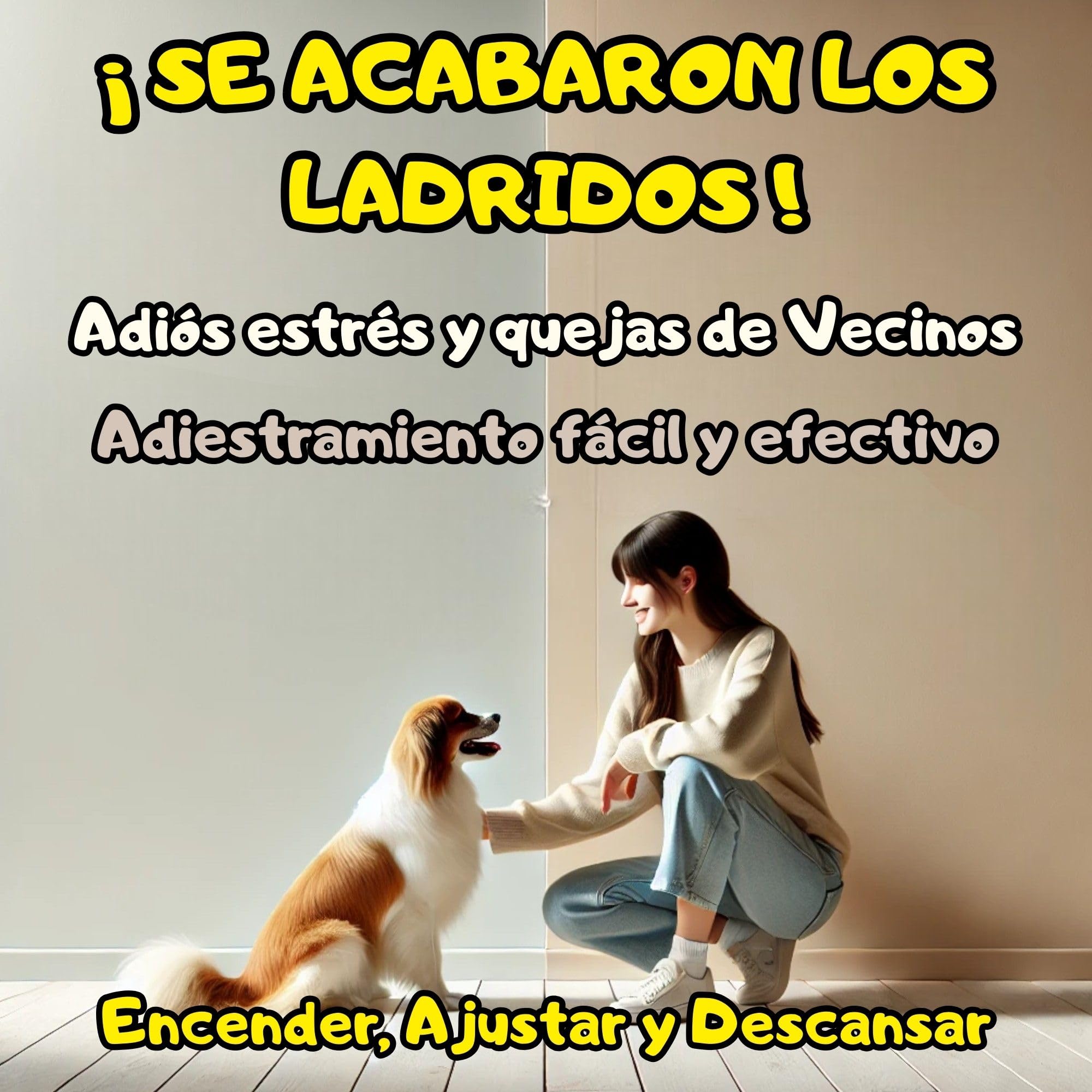 Collar Antiladridos Perros Pequeños y Medianos, Detección Automática, Ligero e Inteligente, 7 Niveles Intensidad + 3 Modos de Adiestramiento, Collar electrico para Perros. (Negro)