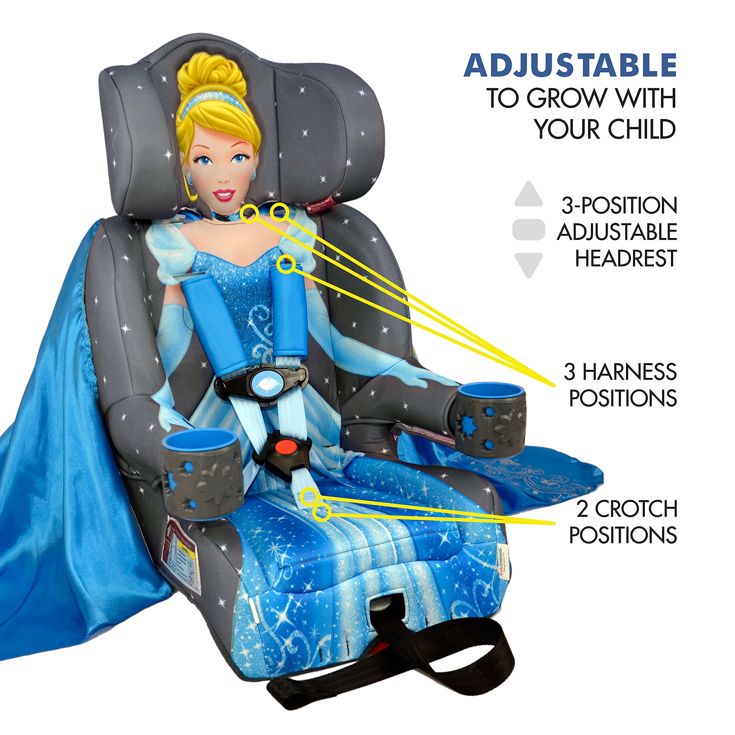 Amazon.com : KidsEmbrace Disney Gray Cinderella 2-in-1 Forward
