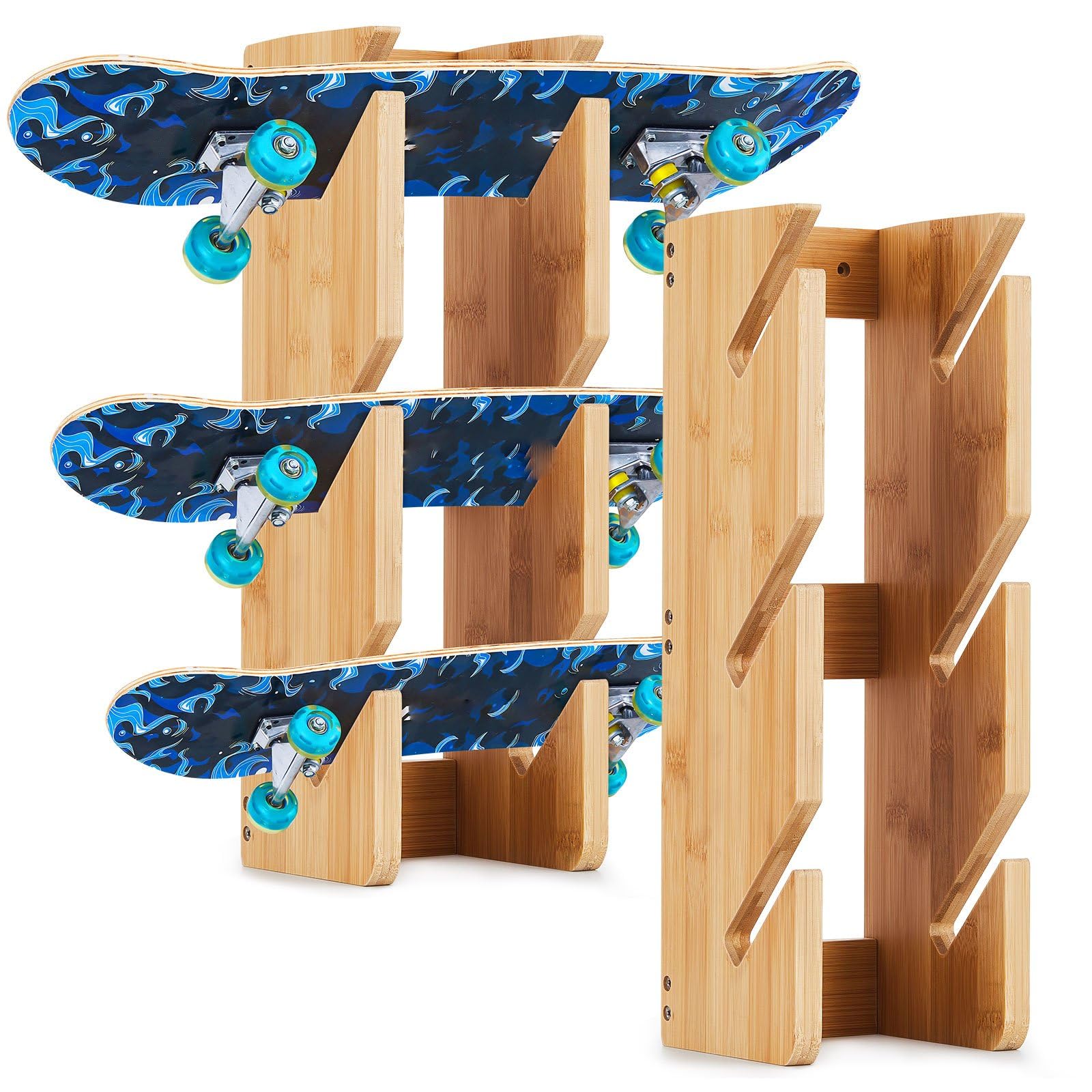 Amazon.com: Woanger 2 Pack Skateboard Rack Skateboard Wall Mount