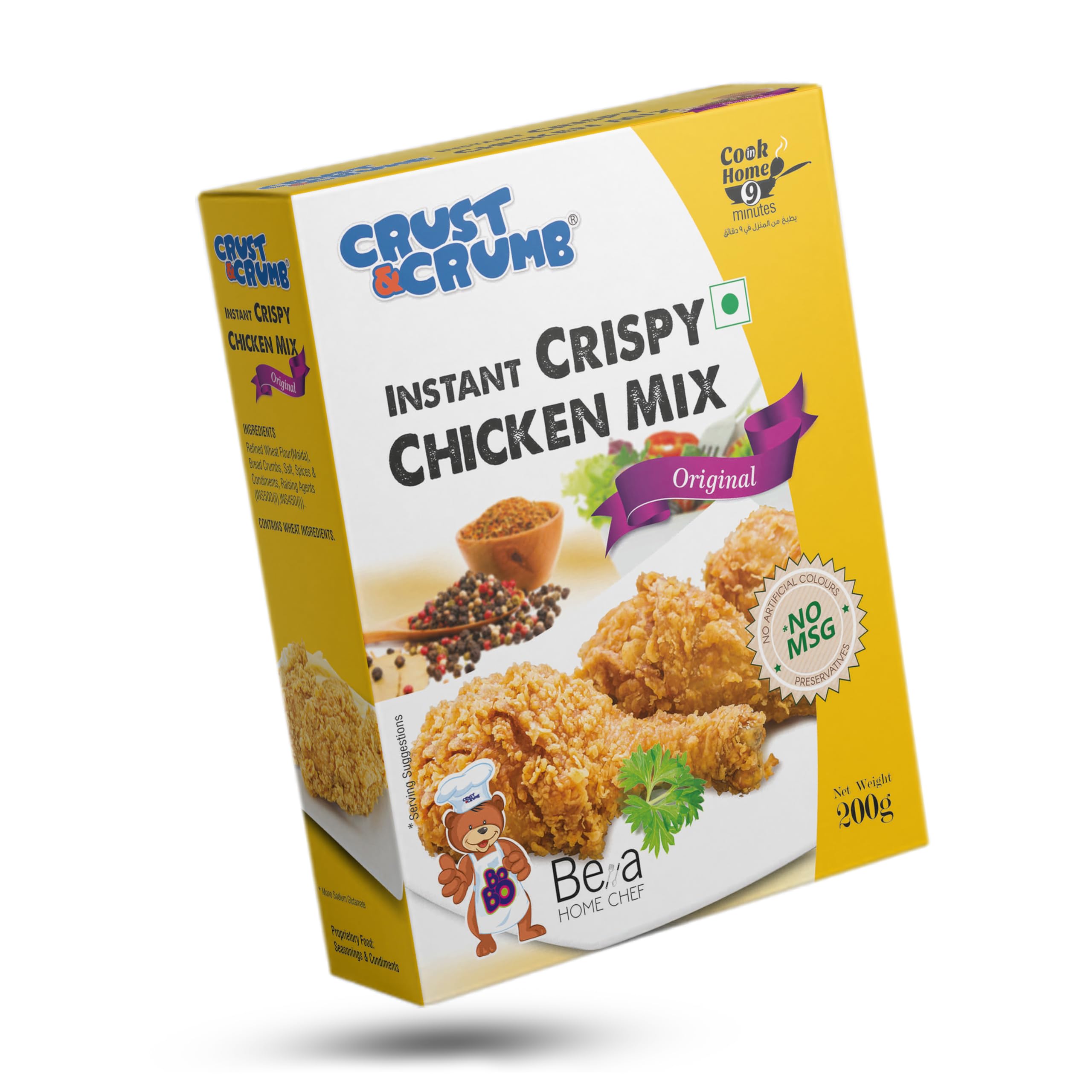 Crust N Crumb Instant Crispy Chicken Mix - Original | Cook in 9 