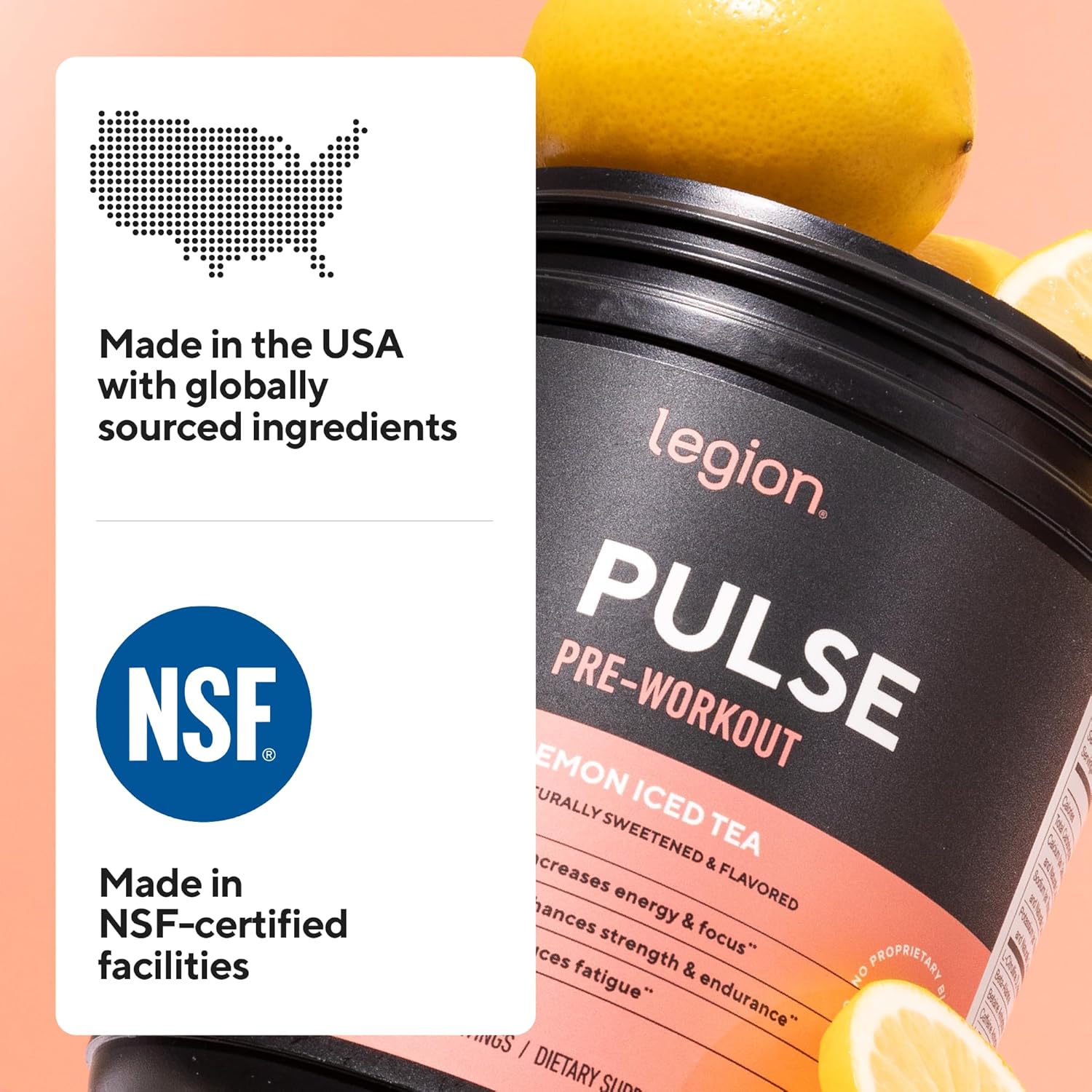 LEGION Pulse Pre Workout Supplement - All Natural Nitric Oxide Preworkout Drink to Boost Energy, Creatine Free, Naturally Sweetened, Beta Alanine, Citrulline, Alpha GPC (Caffeine Free Blue Razz) - Image 8