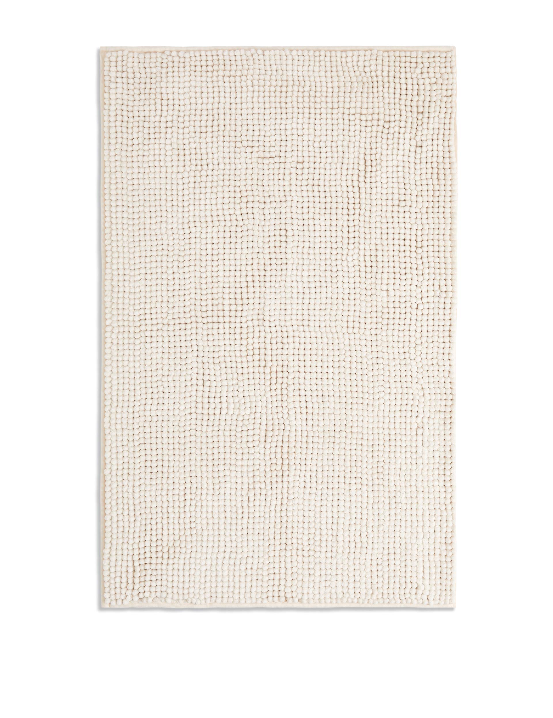 Marks & Spencer T368601M Bobble Quick Dry Bath Mat, Stone- H 80 cm x W 50 cm x L 80 cm