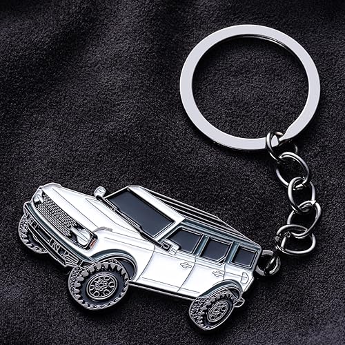 Miniatura 2 de AiGMY Bronco - Llavero deportivo, accesorios deportivos de 4 puertas, funda para llavero Cool Mods compatible con Ford Bronco 2021 2022 2023 (rojo)