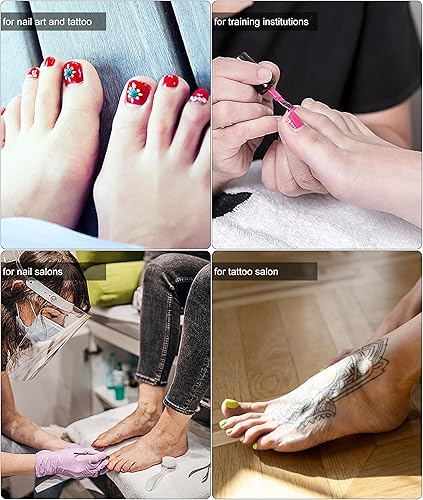 Miniatura 7 de Diydeg Practica modelo de pie falso, herramienta de silicona suave para pies falsos, herramienta de manicura protésica con diseño de medio pie, pies