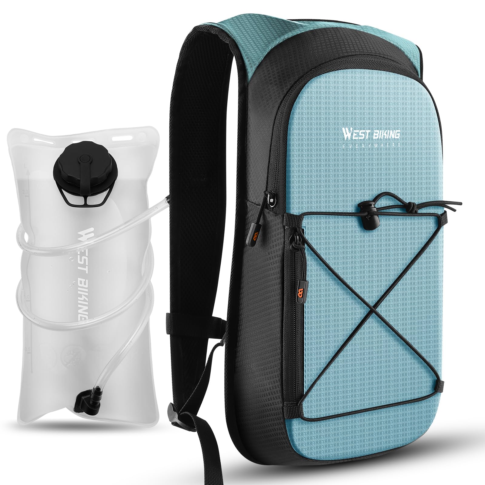 Trinkrucksack Mit 2L Blase – 5L Ultraleichter Laufrucksack, Reflektierend, Atmungsaktiv, Wasserdicht – Für Trailrunning, Camping & Wandern