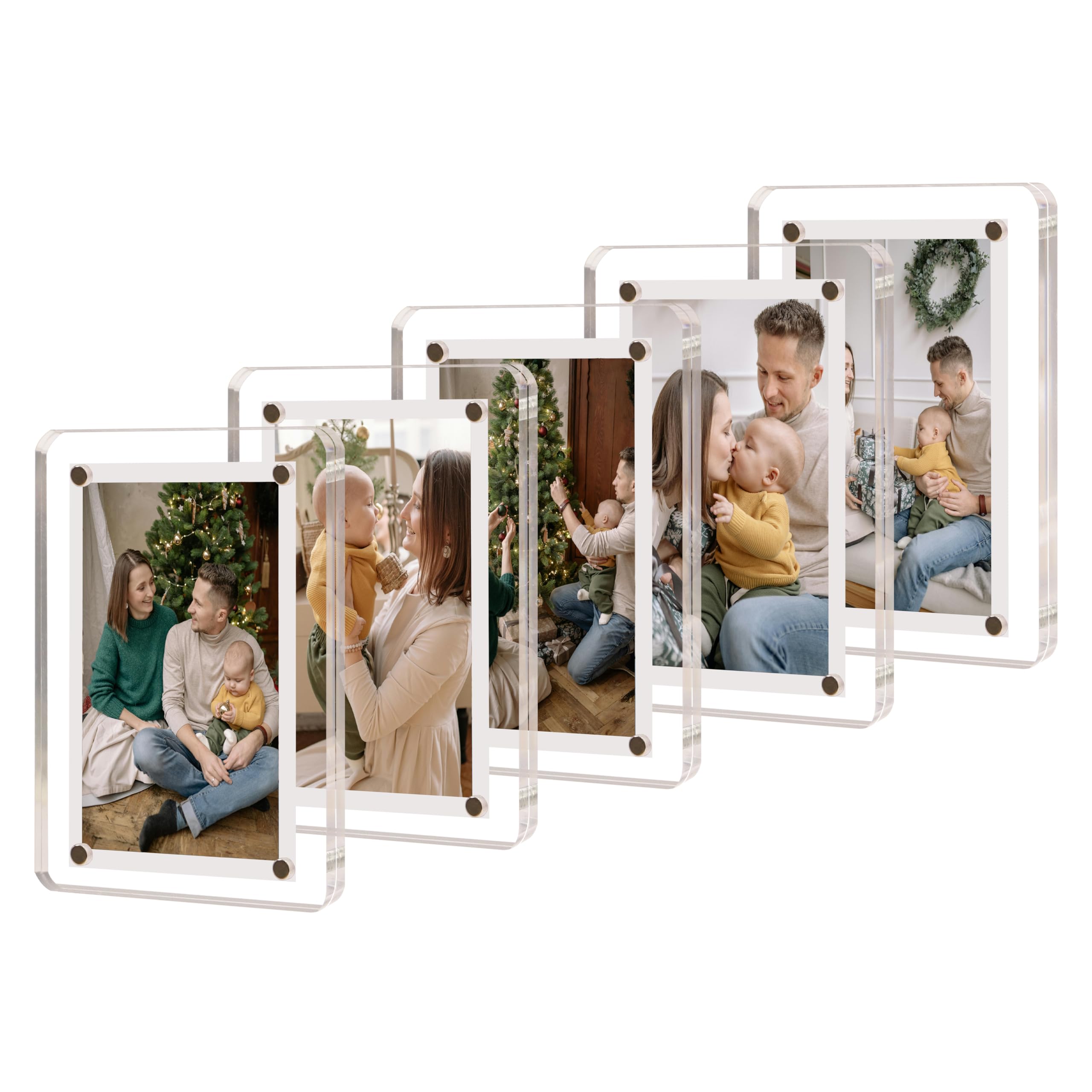 Amazon.com - 5 Pack Acrylic Fridge Magnetic Frame for-Instax Mini
