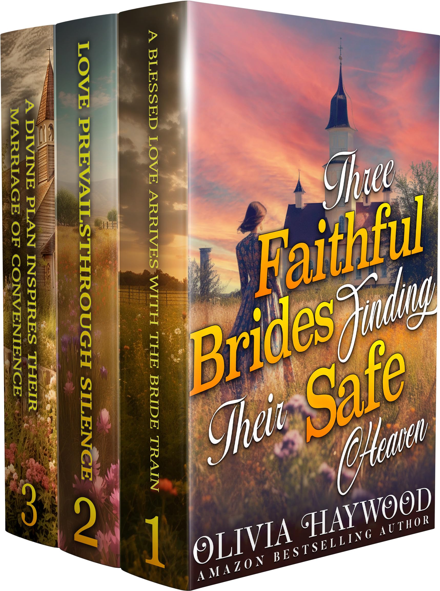 Three Faithful Brides Finding Their Safe Heaven: A Christian Historical Romance Collection
