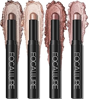 FOCALLURE 4PCS Cream Eyeshadow Stick Set, Mat...