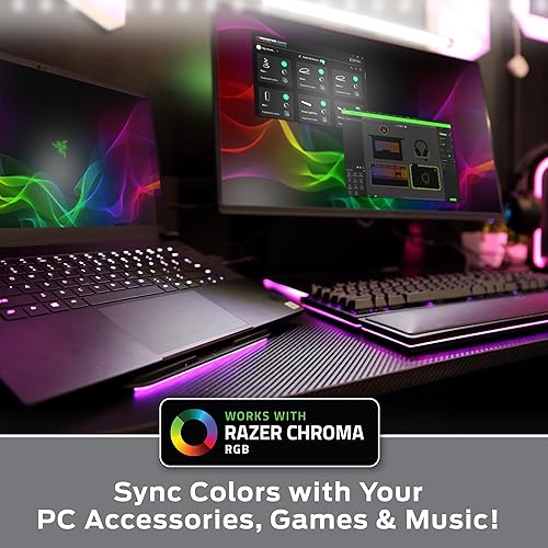 Miniatura 5 de Monster Tira de luces LED inteligentes RGB+IC de 10 pies  Tira de luces reactivas de sonido para dormitorio, aplicación y control de voz, tira de