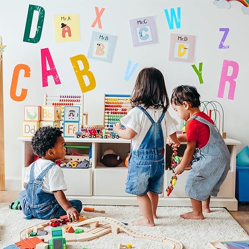 Miniatura 6 de 8 hojas de letras autoadhesivas de 2 pulgadas y 4 pulgadas, letras adhesivas de vinilo, letras mayúsculas, letras adhesivas del alfabeto para