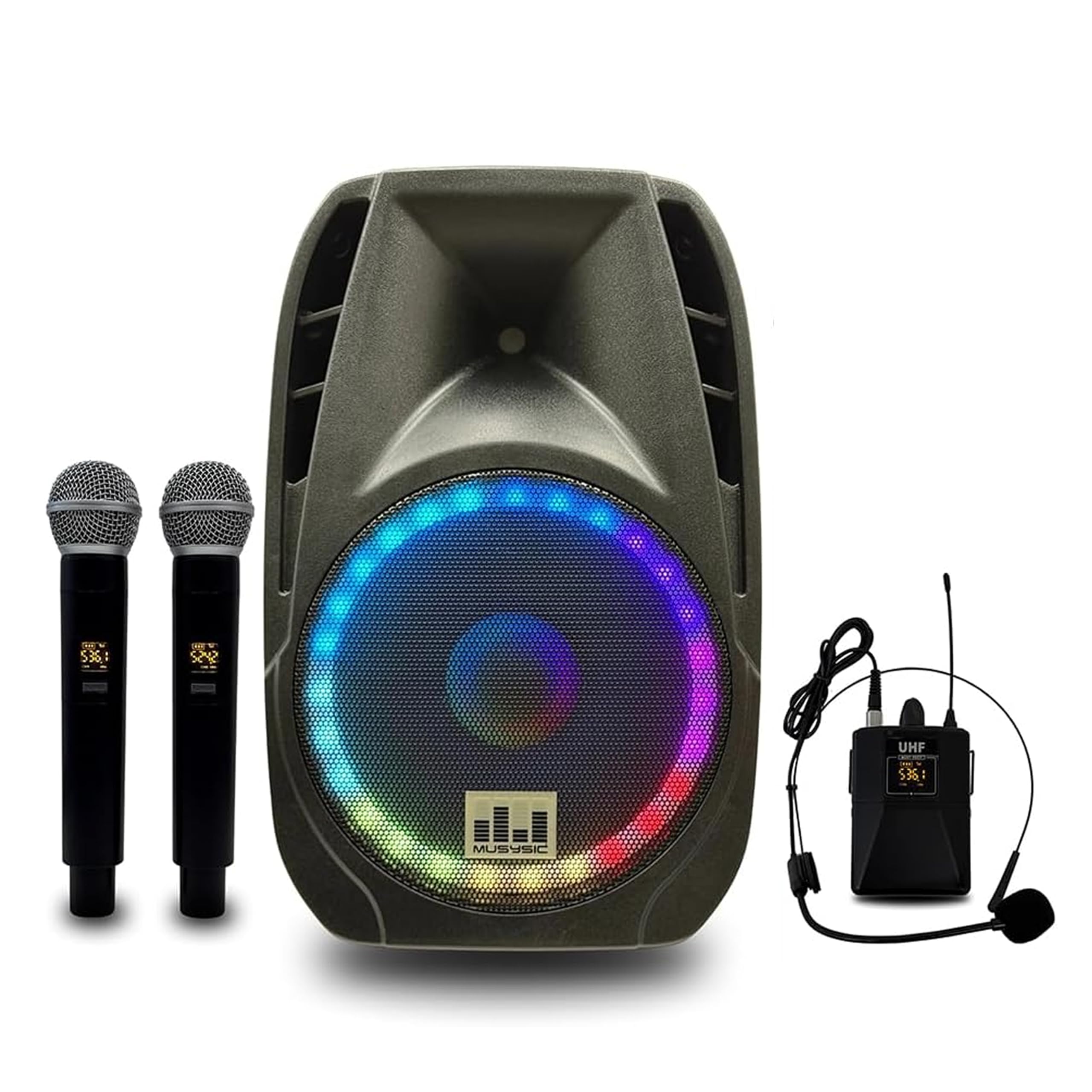 Amazon.com: MUSYSIC Portable PA Speaker System - 15