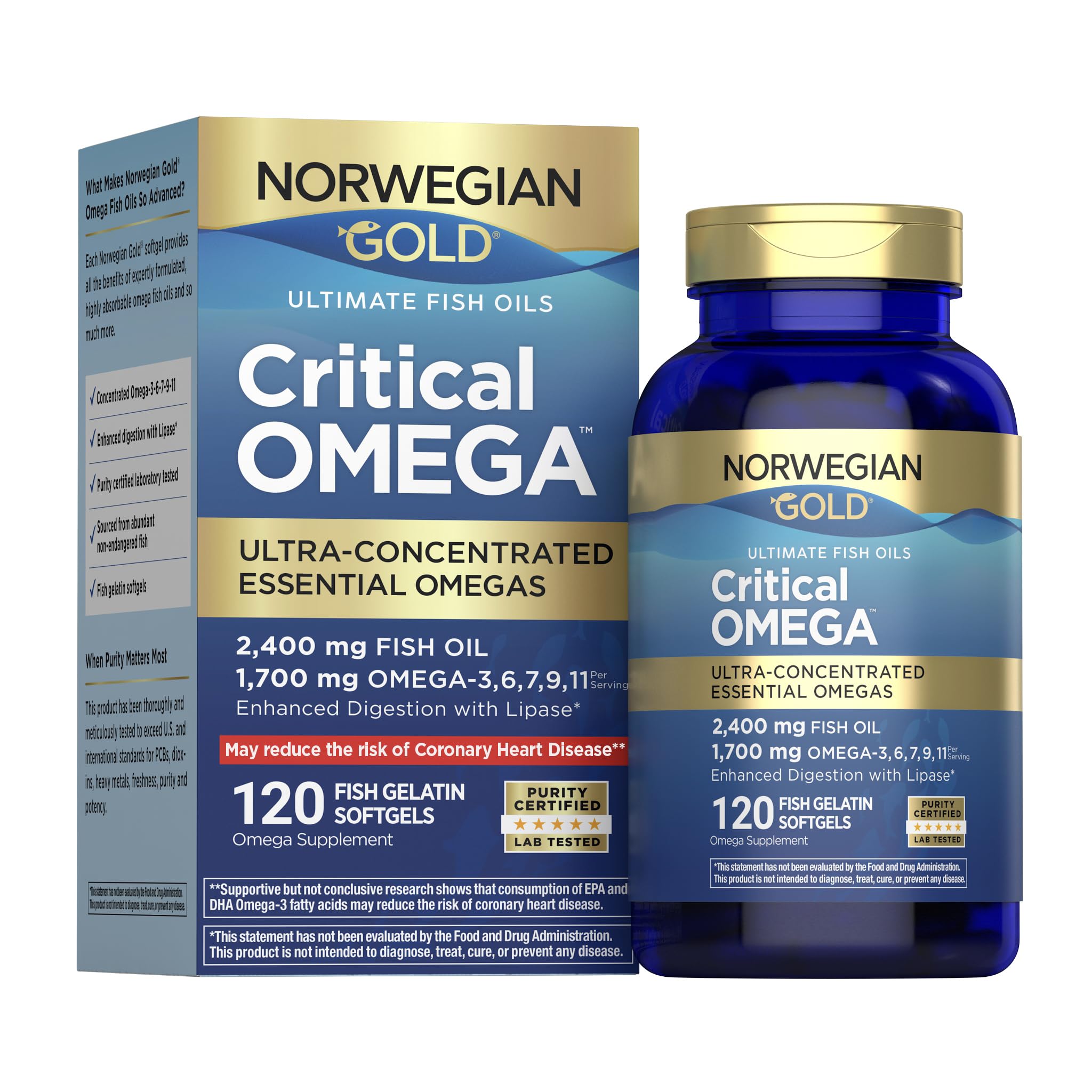 Renew Life Norwegian Gold Critical Omega Softgels