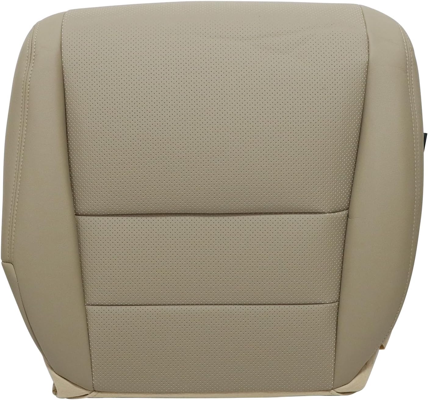 Priprilod Passenger Side Bottom Replacement Seat Cover Tan Perforated Center Fit for Acura TL 2005 2006 2007 2008