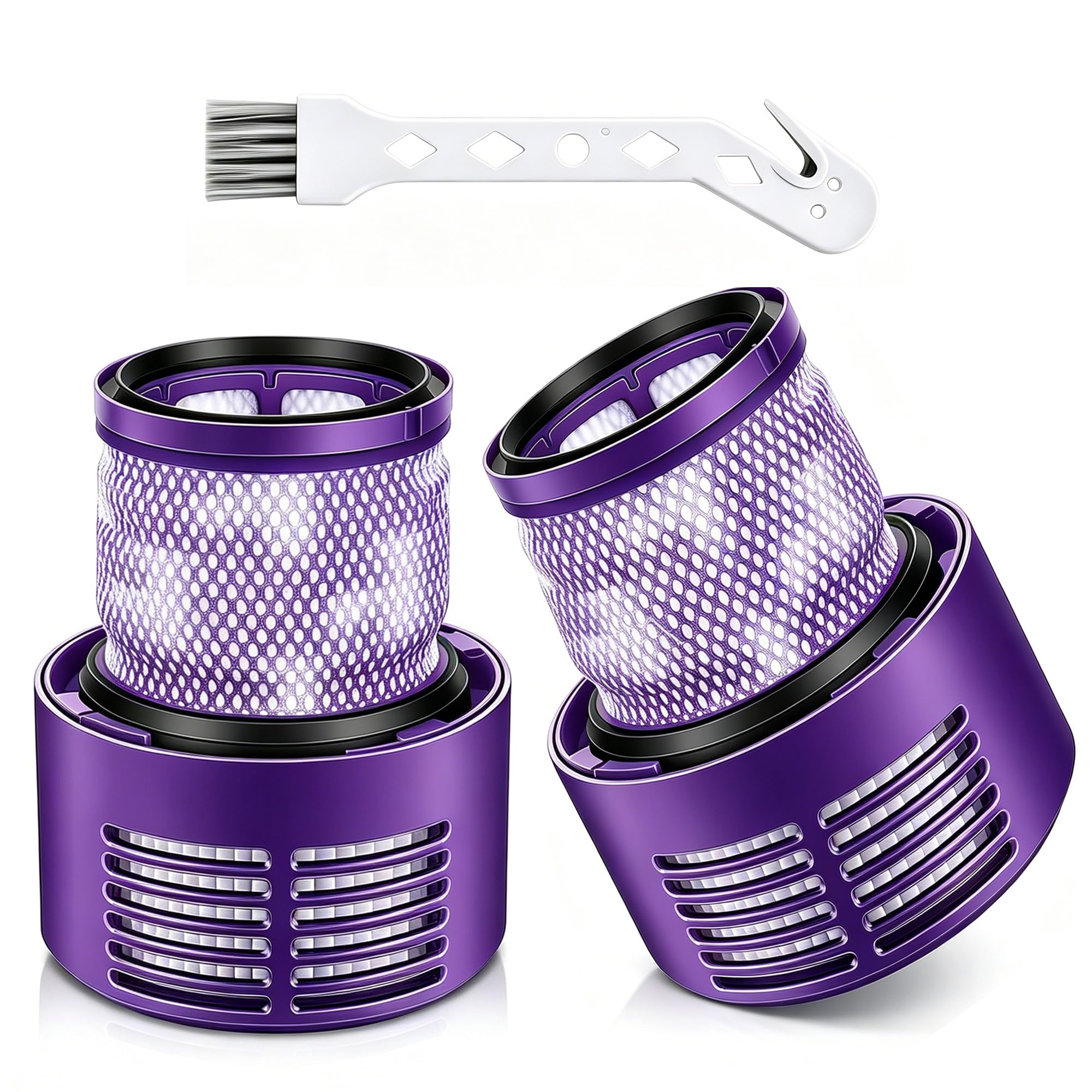 Enfeiya 2 Pack Washable Replacement Vacuum Filters for Dyson V10 SV12