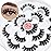 Veleasha Lashes 5D False Eyelashes Handmade Eye Lashes Fluffy Fake Lashes Eyelashes Dramatic Look 7 Pairs Luxurious Volume Fake Eyelashes Pack (801)