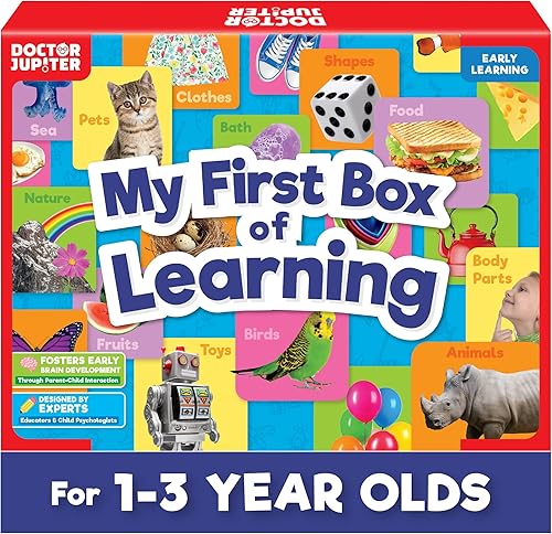 Doctor Jupiter Mi primera caja de aprendizaje  Juguetes para niños pequeños de 1 a 2 a 3 años  Aprendizaje y actividades educativas para niños y