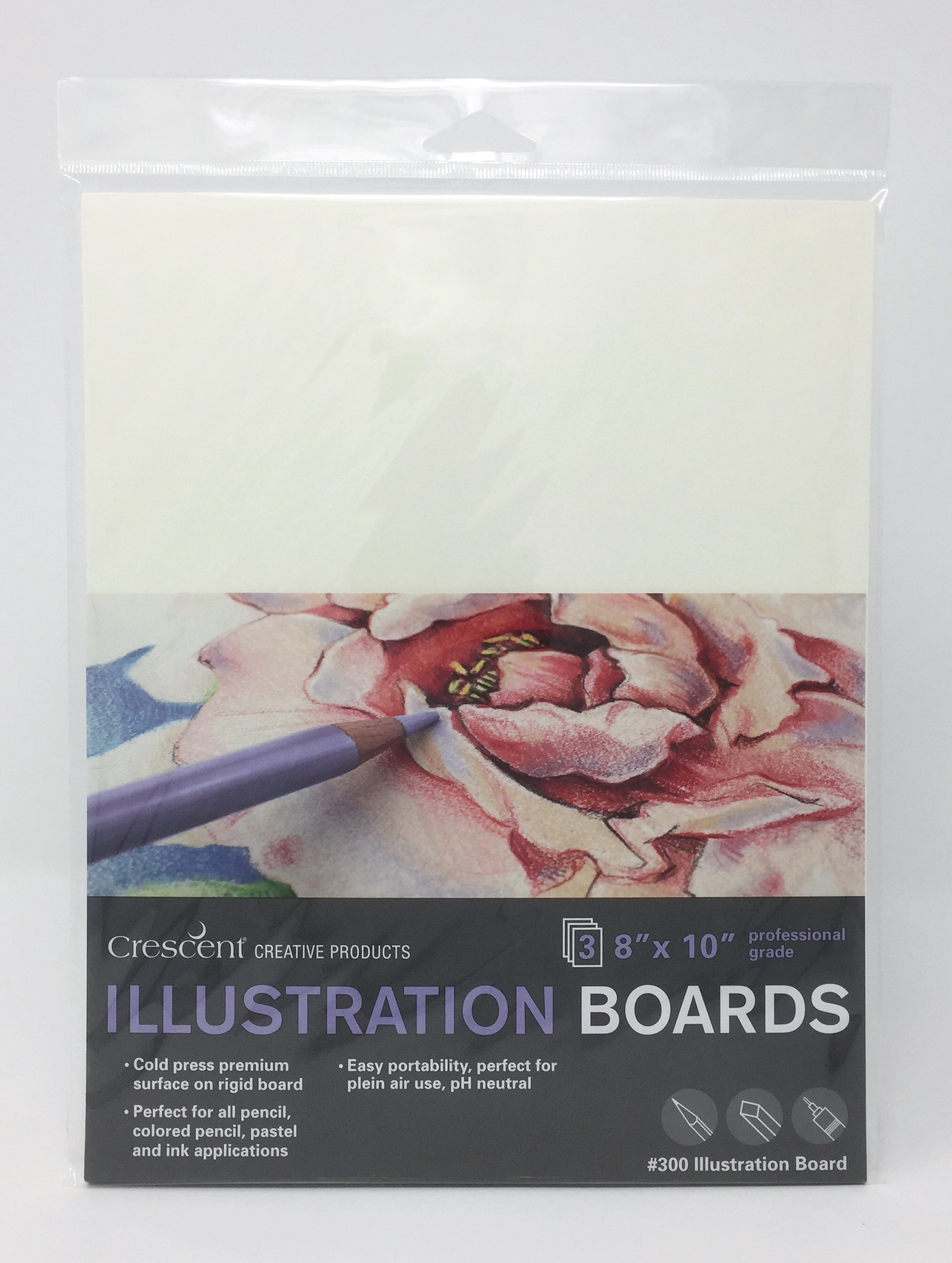 Creative Products Crescent Art & Illustration Board, 8 x 10, White