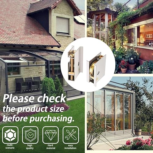 Miniatura 4 de 0C5Y00P0 Rodillos de puerta corrediza de patio compatibles con puertas corredizas P-Ella de 1-1/2 pulgadas de rodamiento de rueda de bola de acero