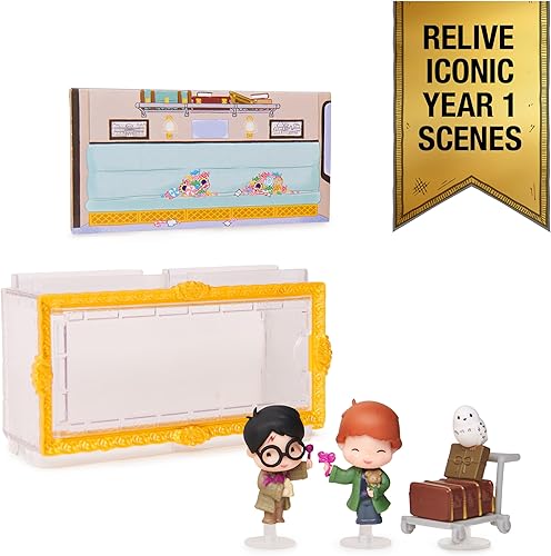 Miniatura 2 de Wizarding World Harry Potter, Micro Magical Moments - Juego de figuras de acción con Harry, Ron, Hedwig y vitrina, juguetes para niños a partir de 6