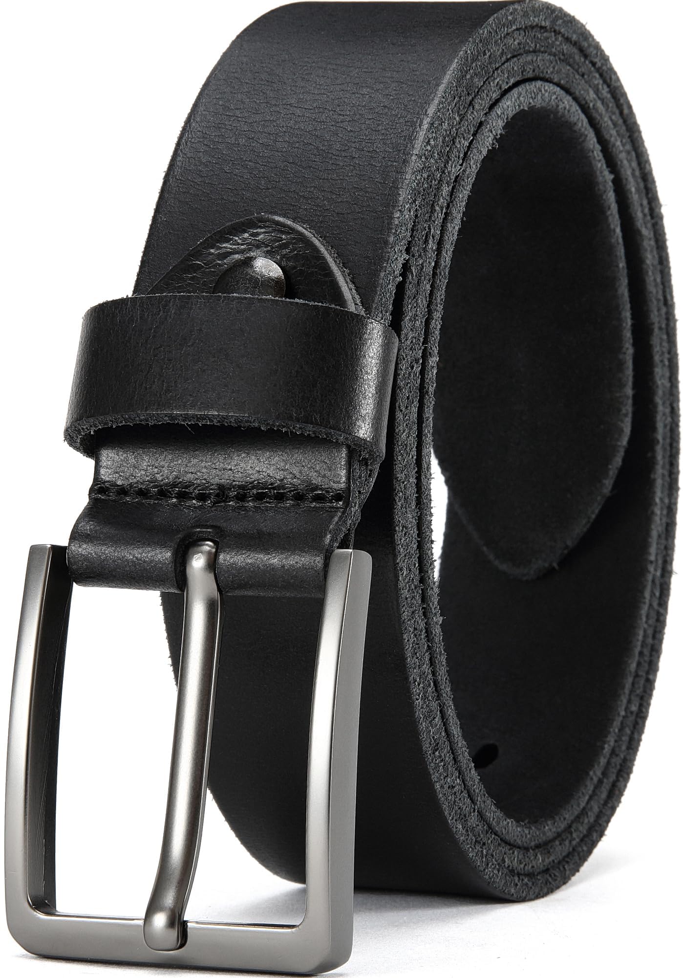 DOOPAI Gürtel Herren,Vollledergürtel Casual Arbeits,Cowboy Anzug Ledergürtel,Einstellbare Gürtel