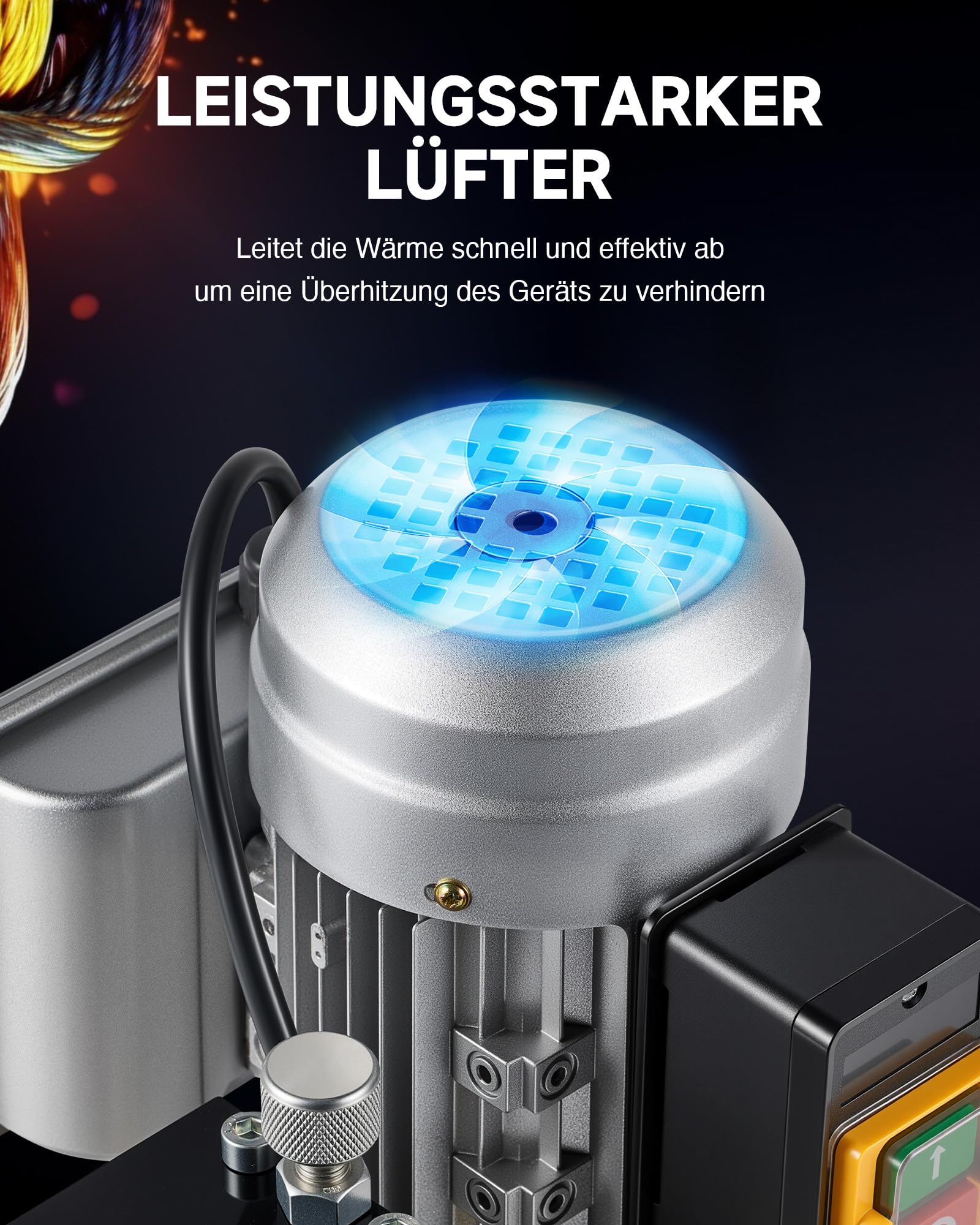 CREWORKS Elektrische Kabelabisoliermaschine 180W für 1,5-30 mm Kupferdrähte, Automatische Kabel Abisoliermaschine Abisolierzange für 0,06-1,2 Zoll Kupferdraht-Recycling, 5-Kanal-Kabelschälmaschine