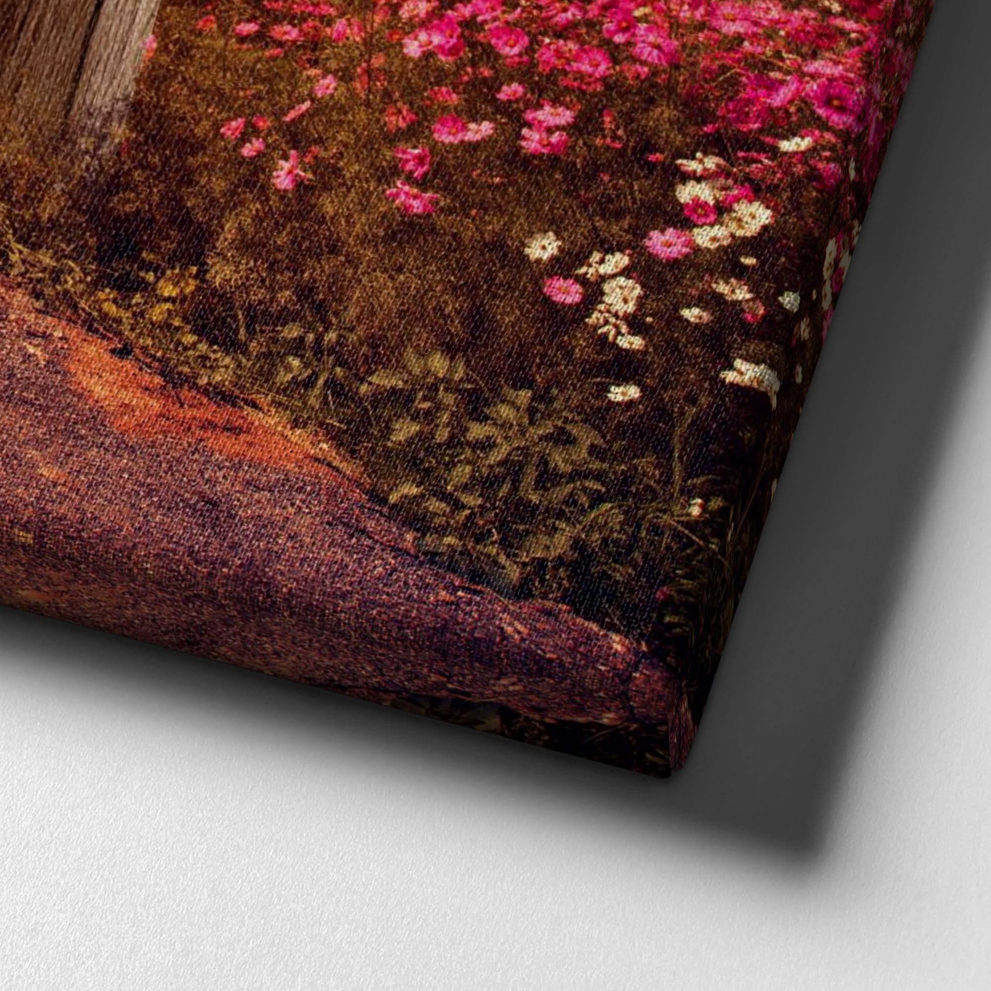 Liebesleinwand Leinwand personalisiert Weg zum Glück | Geschenk für sie oder ihn zum Jahrestag, Verlobung, Hochzeitstag | Leinwandbild gestalten mit Namen und Datum