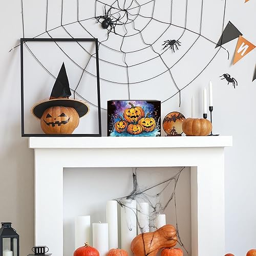 Miniatura 5 de Juego de regalo de cristales de Halloween, 6 piezas de cristales naturales y piedras curativas, caja de regalo de Acción de Gracias, Halloween,