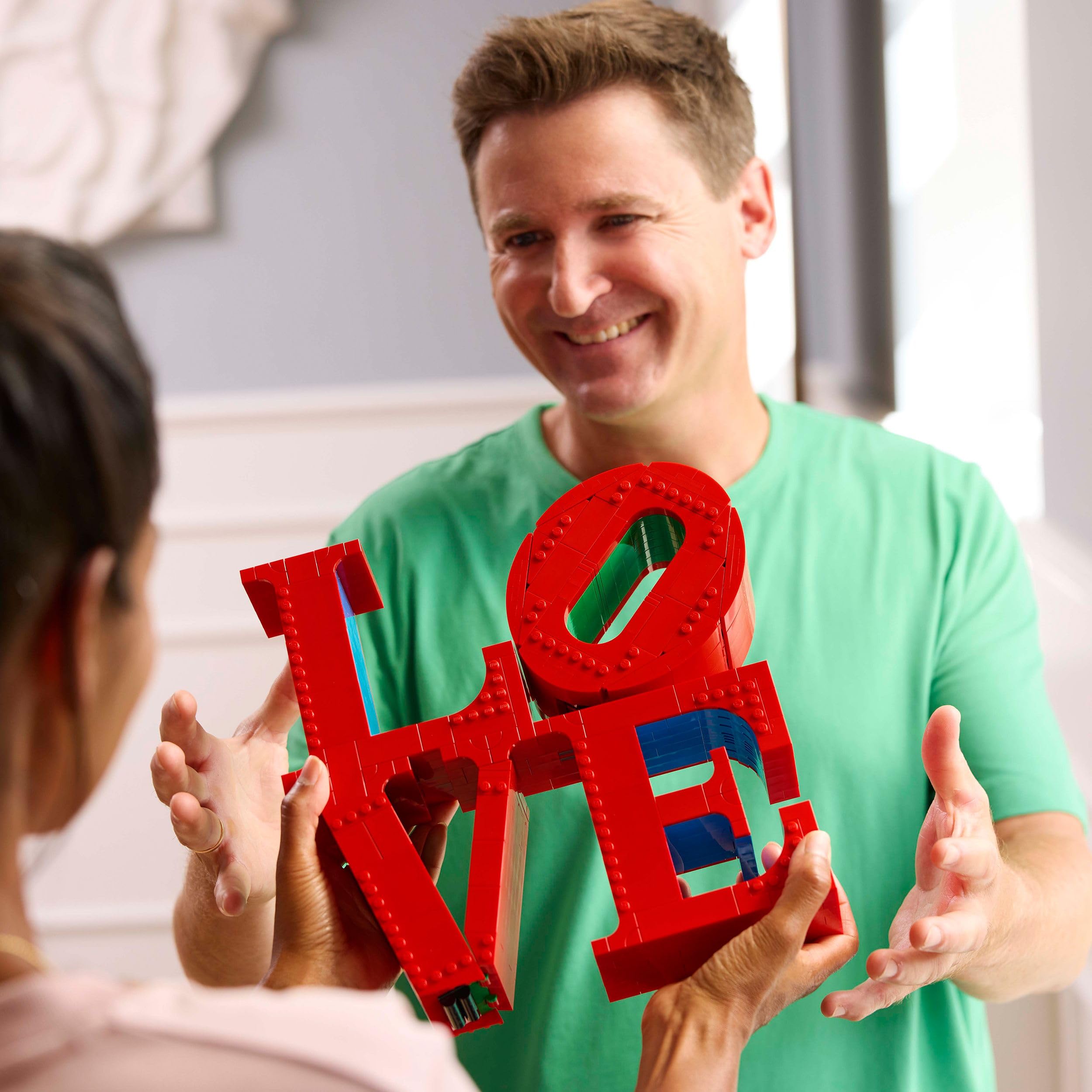 LEGO Art LOVE 31214 | Dekoracja do domu, zestaw konstrukcyjny dla dorosłych, pomysł na prezent na zaręczyny, ozdoba z efektem 3D, 791 elementów
