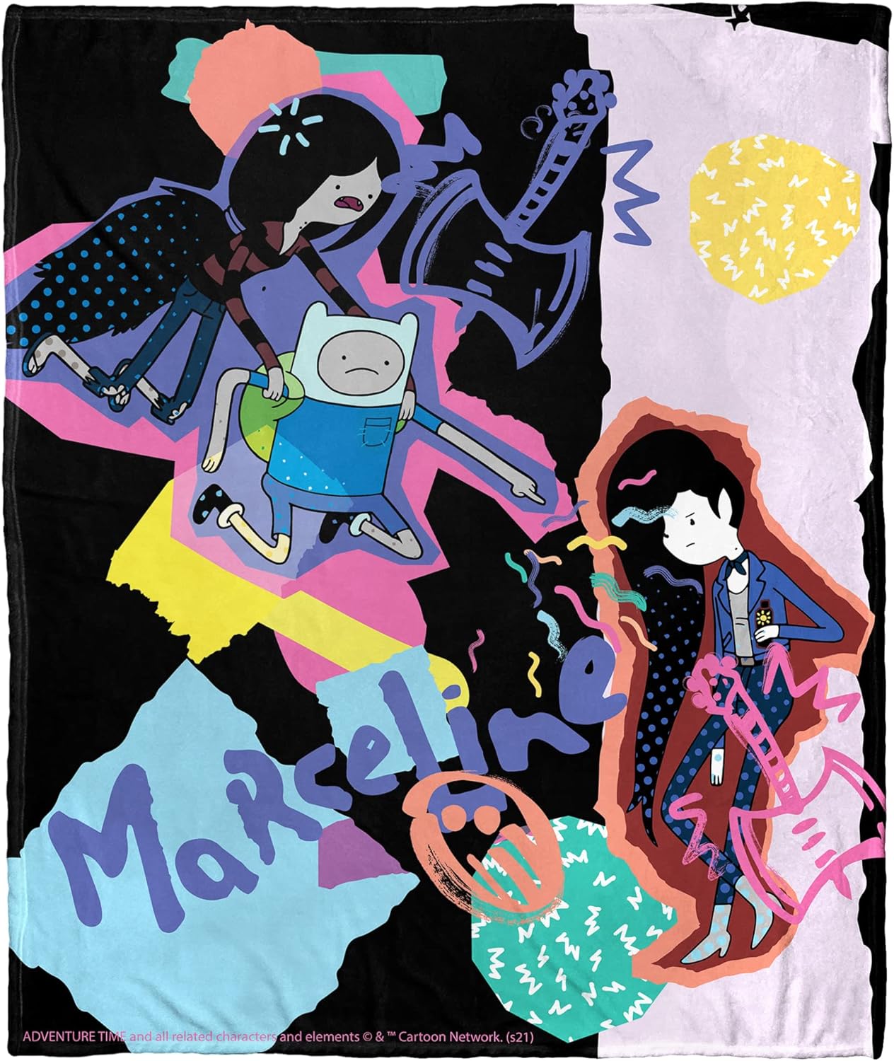 Northwest Adventure Time Silk Touch Throw Blanket, 50" x 60", Paper Marceline
