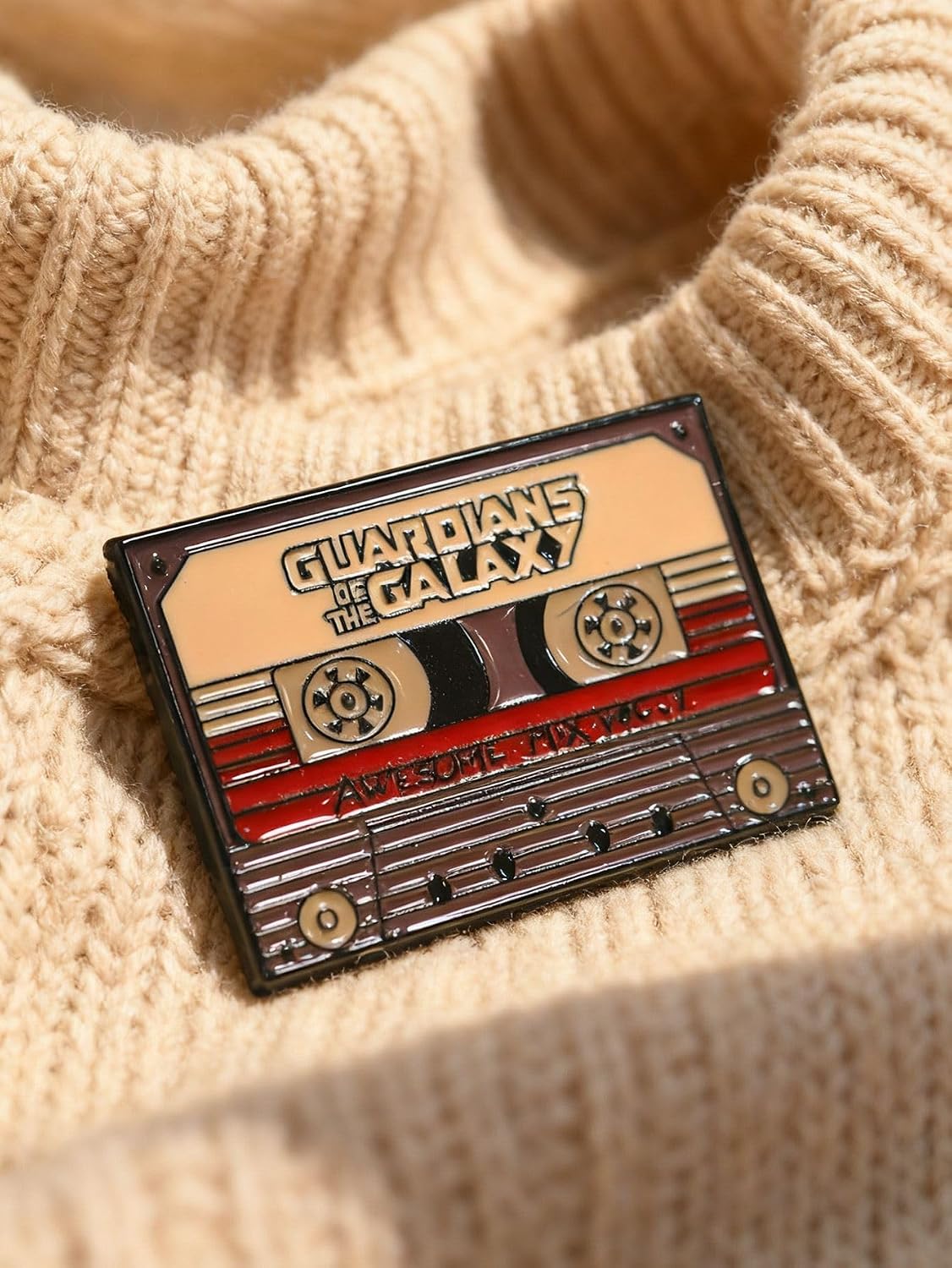 Retro Cassette Tape Enamel Pin Vintage Badge Gift