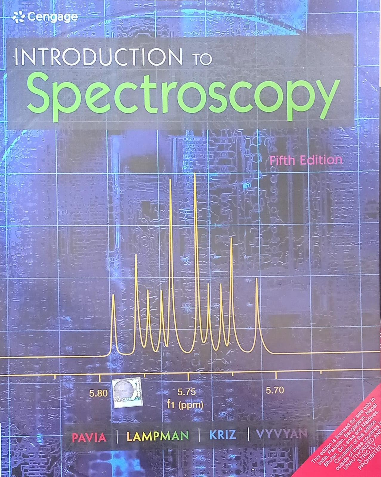 INTRODUCTION TO Spectroscopy By Donald L Pavia NVB+++
