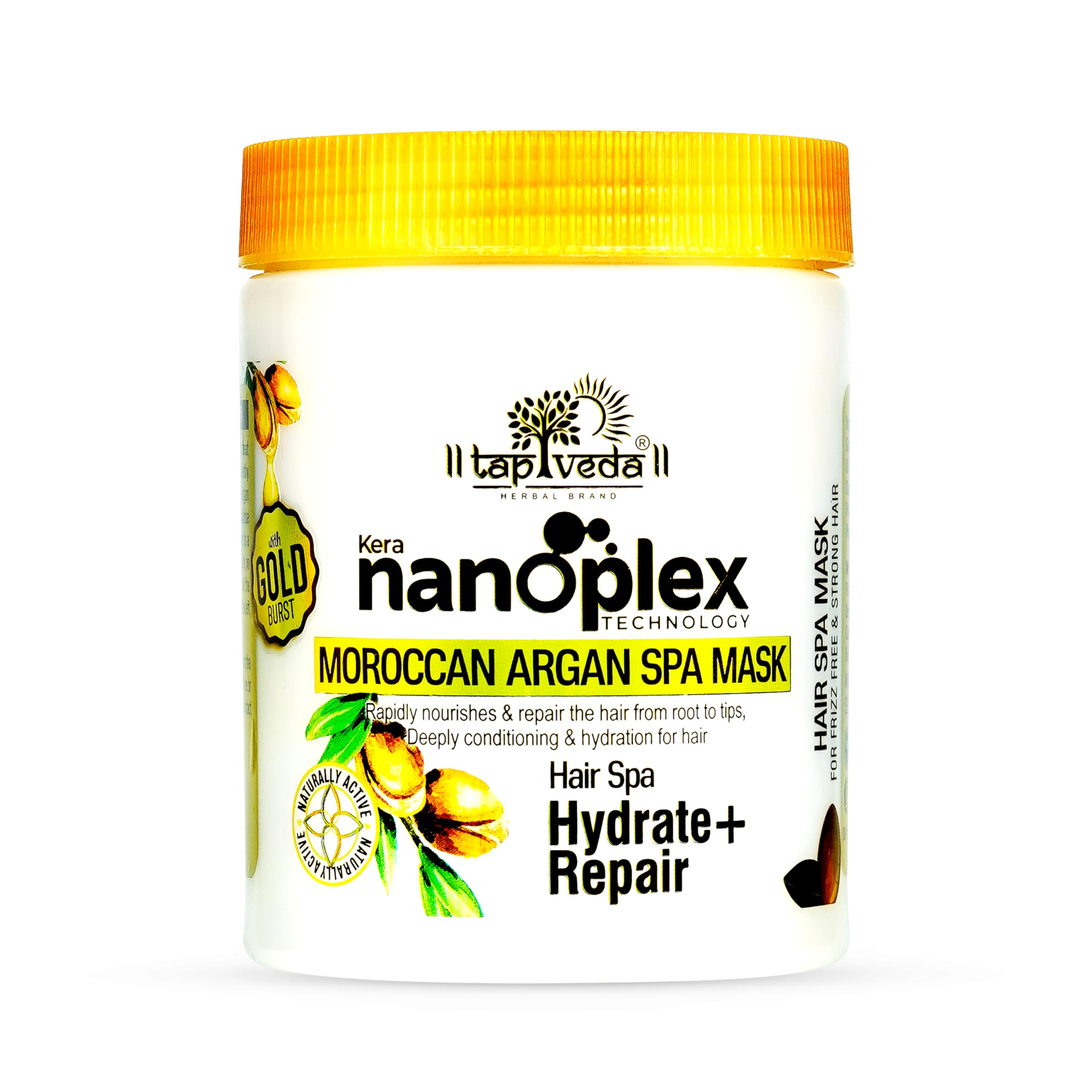Tapveda Kera Nanoplex Technology Moroccan Argan Hair Spa Mask For Nourish & Repair |Mask for Dry & Frizzy Hair 900ml