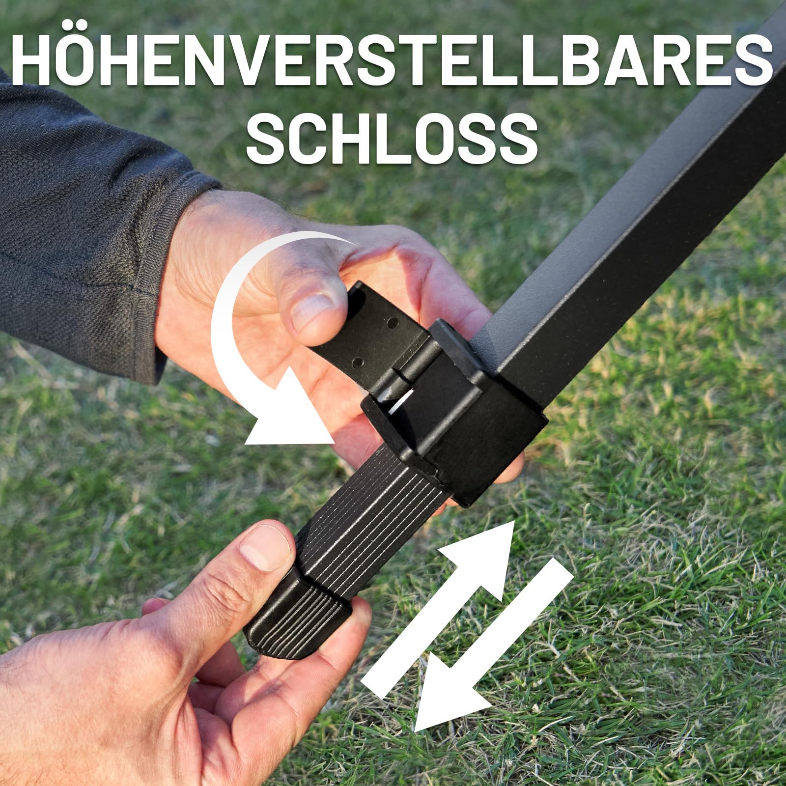 TIMBER RIDGE Campingtisch Klappbar 125x80cm Höhenverstellbar XXL Klapptisch Camping Multifunktional Gartentisch tragbarer Falttisch groß 6 Personen für Outdoor Picknick Kochen Garten Wandern Reisen