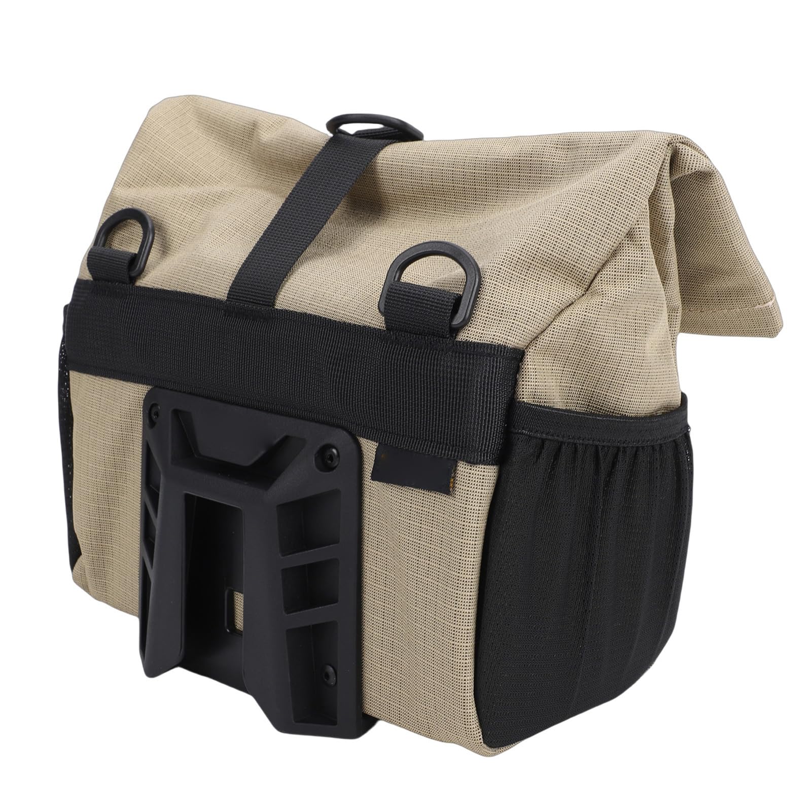 Sac de Guidon, Sac Avant de Vélo Pliant, de Rangement de Housse de Pluie à Bandoulière avec Un Design Compact, Idéal pour Le Cyclisme adapté pour (Kaki)