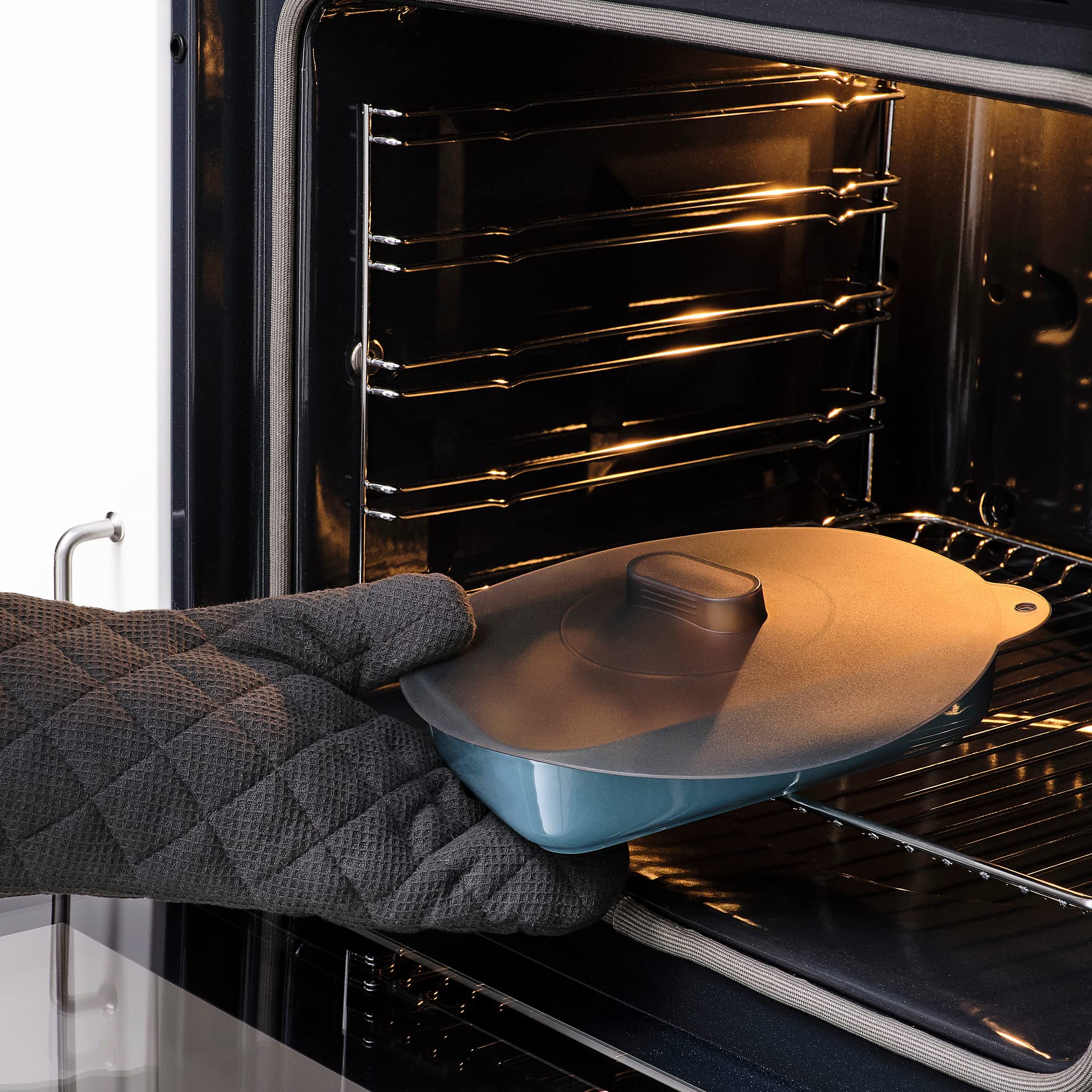 Ikea KLOCKREN - Set di 3 coperchi universali, in silicone