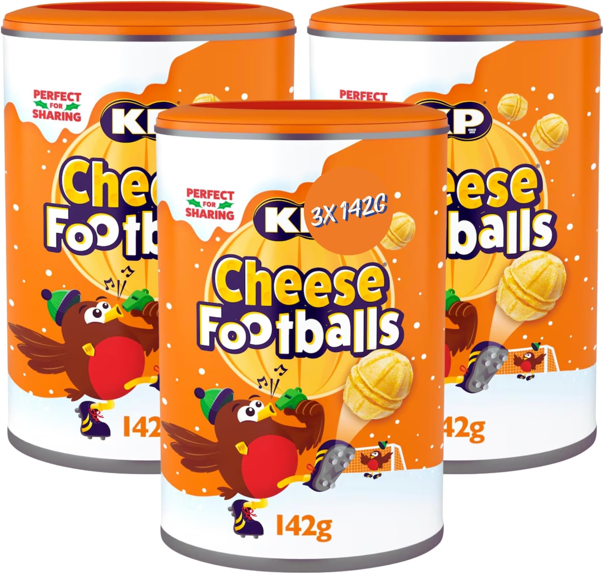 Cheese Footballs Caddy 142g (3 Pack Bundle)