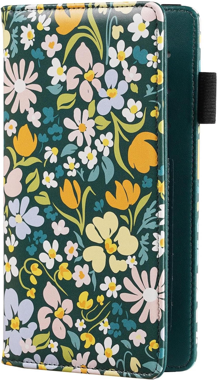 Black Checkbook Covers For Personal Duplicate Checks, Genuine Leather Checkbooks Register Cover Holder Wallets For Women & Men, Blue Gray, One Size - View #5