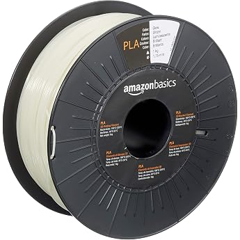 amazon basics 3d printer pla plastic filament 1.75 mm luminous 1 kg spool