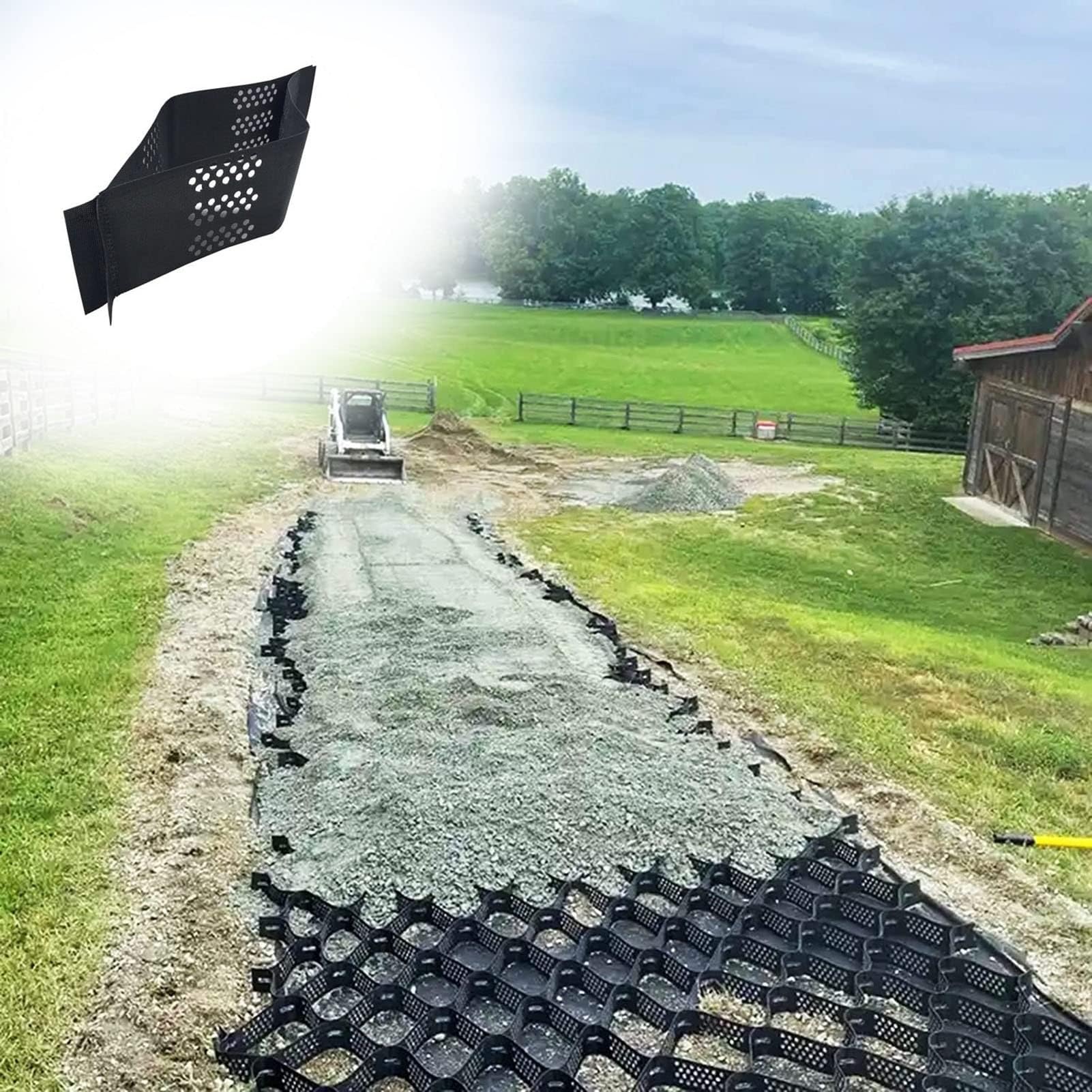 Polietylen Ground Grid2 High Driveway Pavers Krajobraz Foundat na patio i szopy ogrodowe o Siatka dla zwiększenia stabilności i drenażu