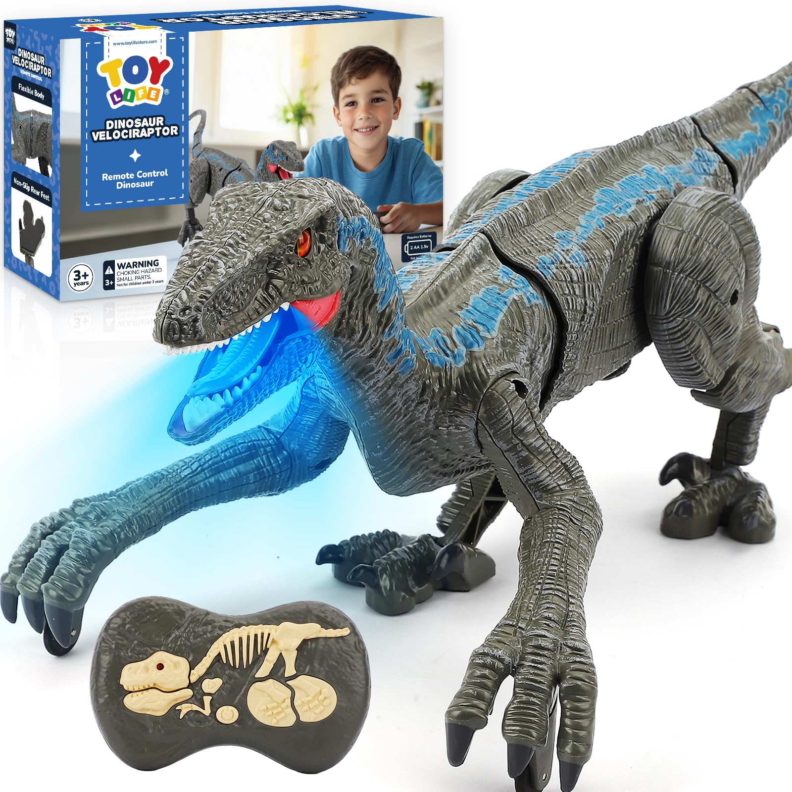 Remote Control Dinosaur Toys - RC Velociraptor -1