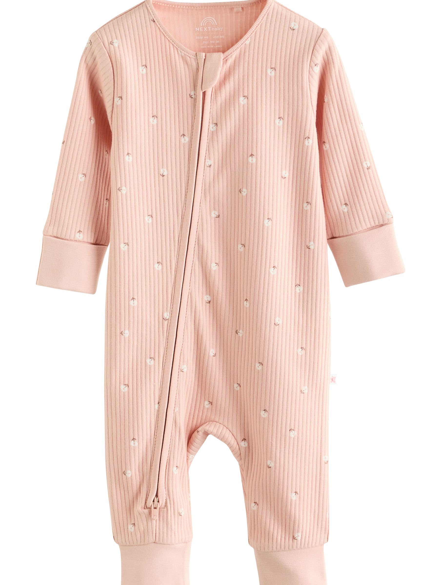 NEXT Baby Mädchen 5er-Pack Baby Schlafanzüge mit Zwei-Wege-RV