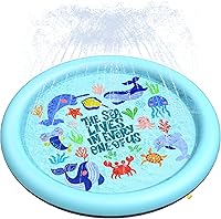 Vista 11 de Peteast Alfombrilla de salpicaduras para perros y niños – Piscina antideslizante para perros grandes, 0.023 in de grosor, duradera alfombra de juego