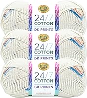 Vista 80 de Lion Brand Yarn 24/7 Cotton DK Yarn, Cameo